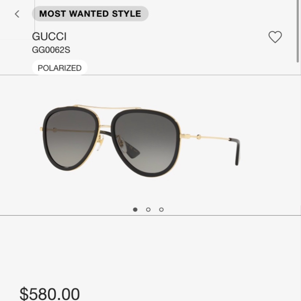 Sunglasses gucci aviator GG0062S glasses